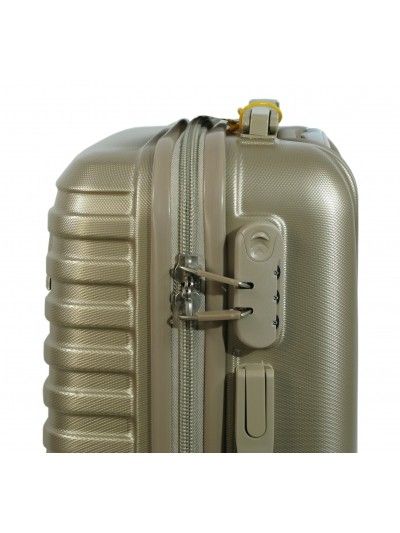 Mała walizka ABS ORMI złota kabinowa